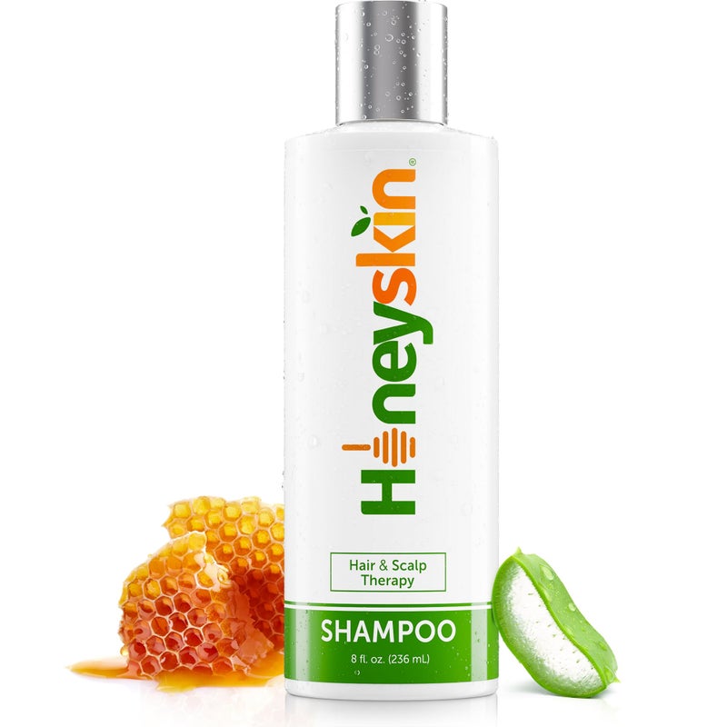 Honeyskin Hair Growth Shampoo for Women with Manuka Honey â€“ Sulfate-Free Formula for Thinning Hair, Hair Loss, Color-Treated Hair, and Dry Scalp Hydration (8 oz) - Image 1