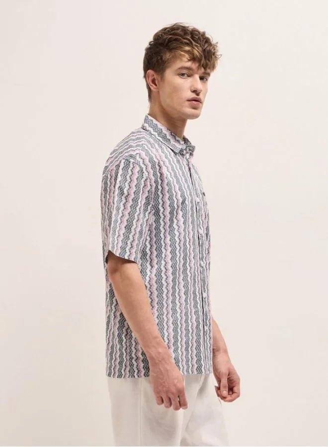 THE BEAR HOUSE Men's Shirt for Casual and Formal Wear | Classic Button-Down Style for Office, Daily Use, Travel, Events & All-Season Outfits | Versatile & Stylish Wardrobe Essential for Every Occasion