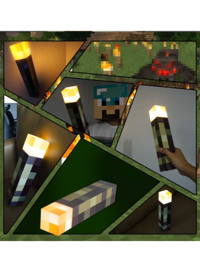 MINECRAFT Torch Night Light Gaming Peripheral, MC Torch Lamp Ambient Decoration Light - Image 2