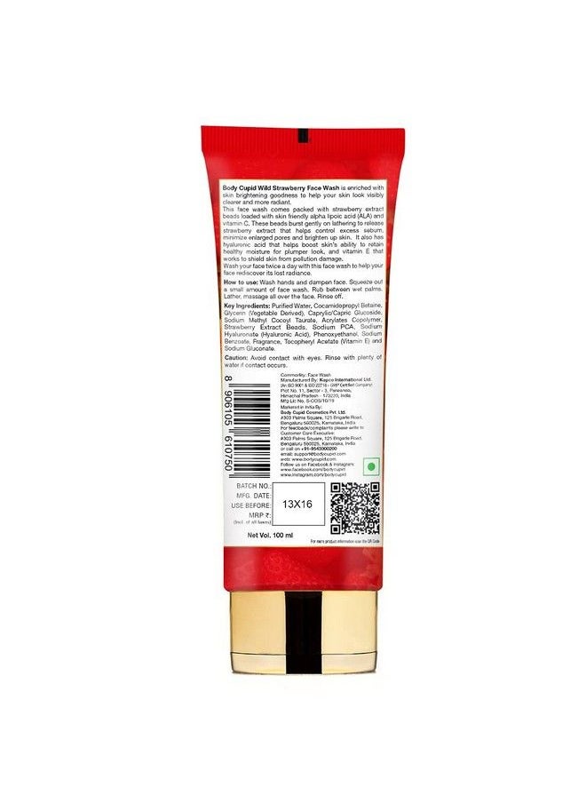 BODY CUPID - Wild Strawberry Face Wash 100 Ml - Image 1