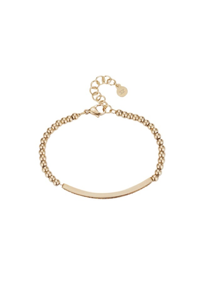 زنك سوار نسائي من زينك باللون الذهبي من الستانلس ستيل | ZFBR011G - Image 2