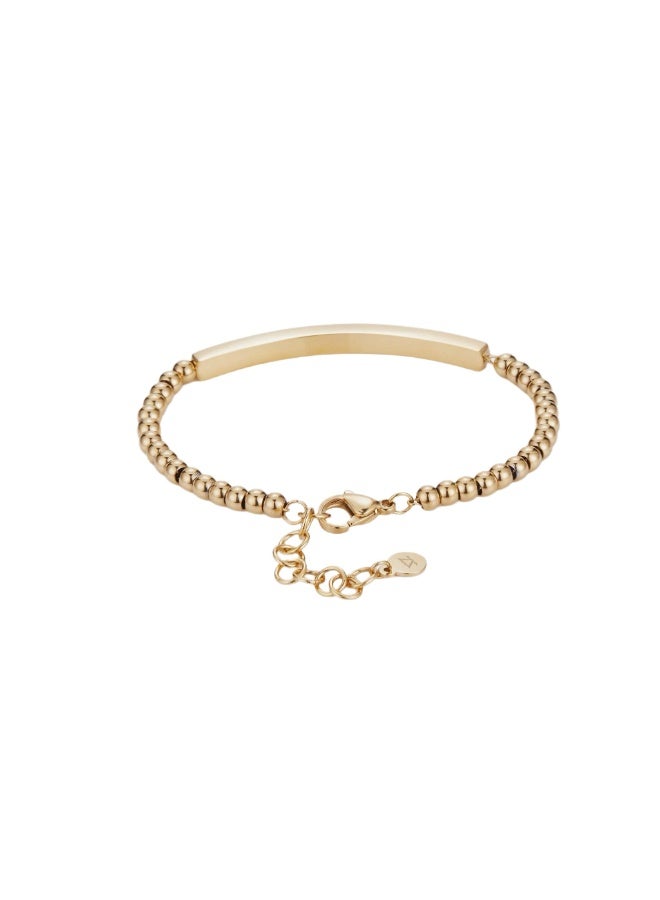 زنك سوار نسائي من زينك باللون الذهبي من الستانلس ستيل | ZFBR011G - Image 3