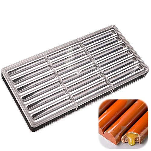 LoBake 18 cavities long sticks shape polycarbonate PC chocolate mold candy fondant ice cube mould baking moldes DIY bakeware supplies - Image 1