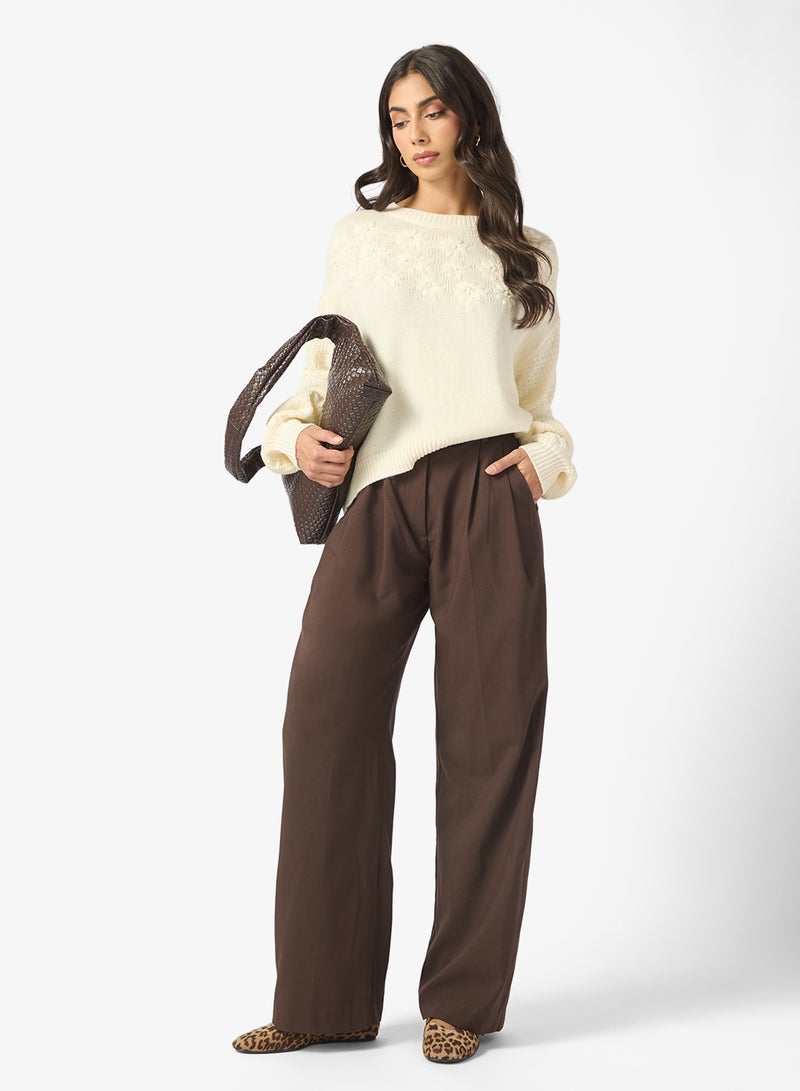 ELLA Jumper With Embossed Florals - Image 4