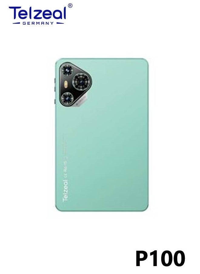 Telzeal P100 Android 13 Tablet 10.1-Inch HD Display | 12GB RAM 512GB ROM | Dual SIM + 5G WiFi | 8000mAh High-Capacity Battery | Wireless Keyboard & Mouse Included | Green Tablet for Work, Study & Entertainment - Image 2