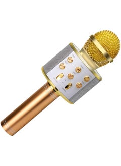 Generic Love Bear Advance Handheld Wireless Singing Mike Multi-Function Bluetooth Karaoke Mic with Microphone Speaker for All Smart Phones 