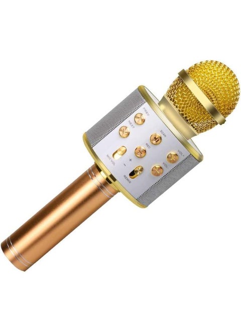 Love Bear Advance Handheld Wireless Singing Mike Multi-Function Bluetooth Karaoke Mic with Microphone Speaker for All Smart Phones