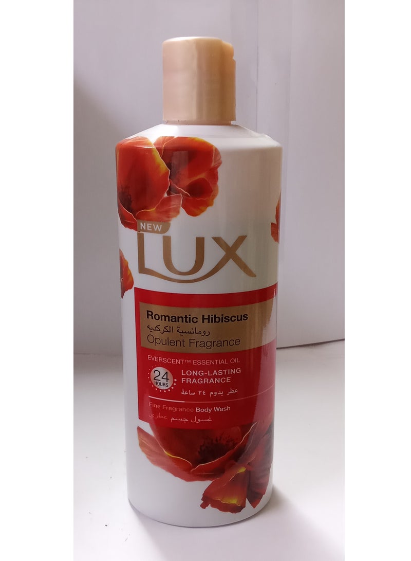 لوكس غسول جسم عطري برائحة رومانسية الكركدية سعودي الاصلي 500مل