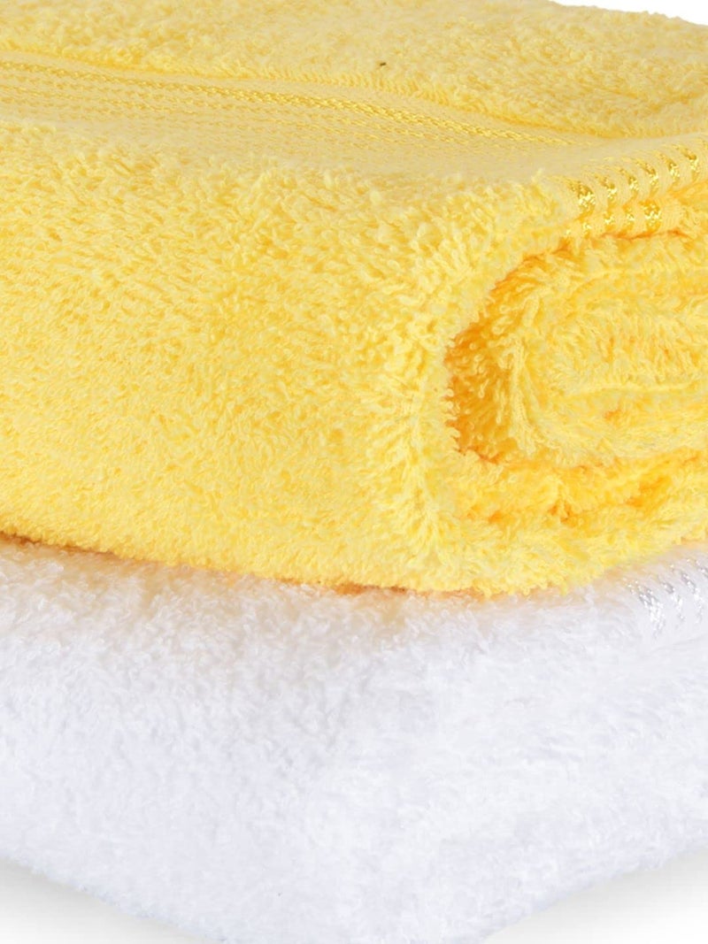 KOPA by Bianca 400 GSM 100% Cotton Soft Terry Towel l 2pc Bath Towel l Bath Towel Cotton l Towel Bath l D`Ross l Yellow-Snow - Image 4