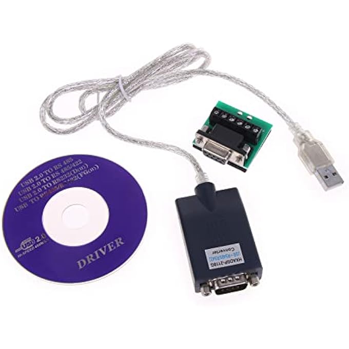 rayihni USB2.0 TO RS-485 RS-422 DB9 PIN FEMALE PORT CHIP PL2303 ISOLATED USB TO A RS485 RS422 ADAPTER CONVERTER - Image 1