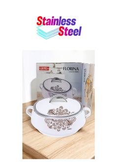 JAYPEE Jaypee Florina Casserole 1 Piece-2000ml, Super Glossy Premium Finish- White  - Image 1