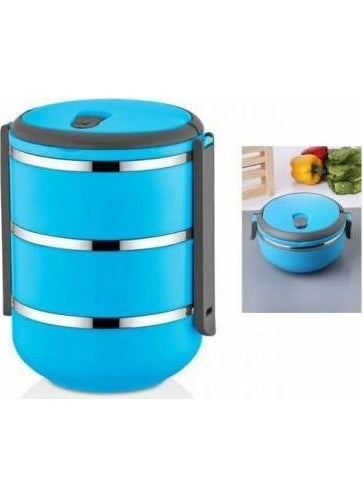 Freshbox Lunch Box Food Thermos Storage Container Blue + 1 Single Spare 