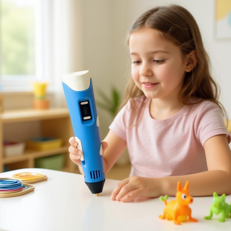 SNAPPSY Portable 3D Printing Pen | High Temp Filament Refill Set for Kids | Acrylic Painting Tool | Educational Kids Toy | Durable Mechanical Design | for DIY Graffiti | Kid Friendly - Image 3