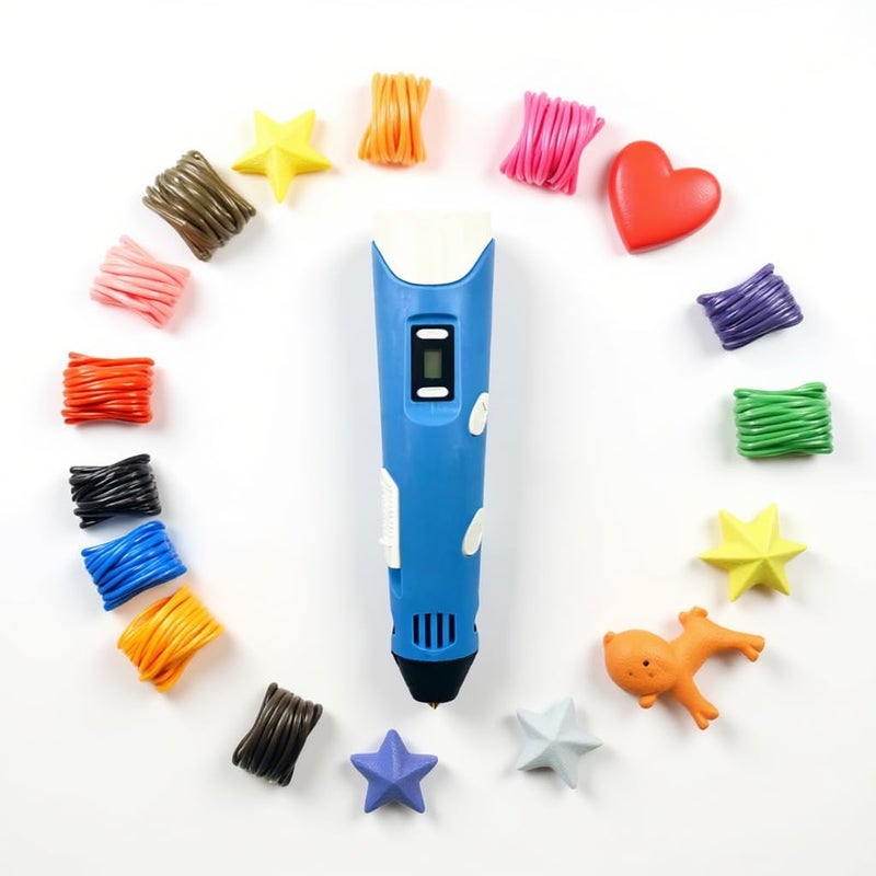 SNAPPSY Portable 3D Printing Pen | High Temp Filament Refill Set for Kids | Acrylic Painting Tool | Educational Kids Toy | Durable Mechanical Design | for DIY Graffiti | Kid Friendly - Image 4