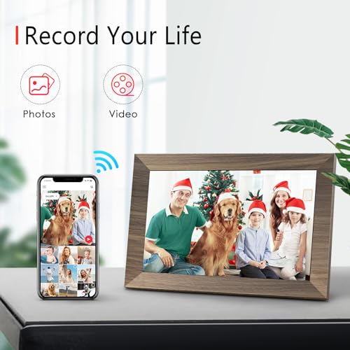 Canupdog WiFi Digital Picture Frame 10.1 Inch, IPS Touch Screen Smart Cloud Digital Photo Frame with 16GB Storage, Wall Mountable, Auto-Rotate, Share Photos from Anywhere Via App - Image 4