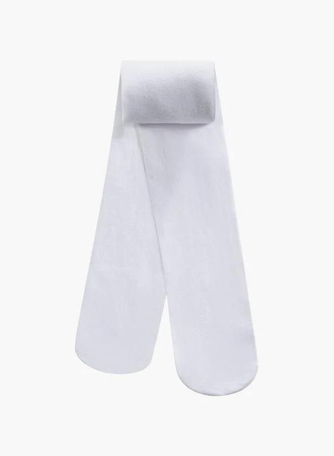 Little Missy Girls Tights With Elasticated Waistband - Set Of 2