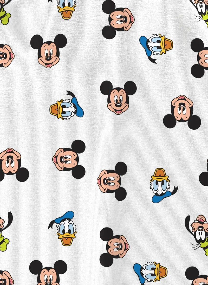 Nautinati Nautinati Boys' Cotton Mickey & Donald Duck Printed T-shirt and Joggers