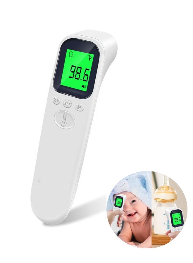 AiQUE Digital Forehead Thermometer - Non Contact Thermometer  For Infants, Children, And Adults, 3-Color Heating Alarm, 2-In-1 Forehead And Object Mode - Image 1