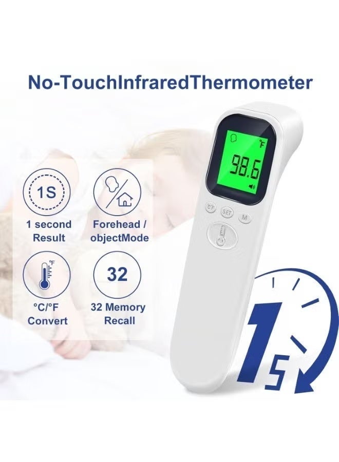 AiQUE Digital Forehead Thermometer - Non Contact Thermometer  For Infants, Children, And Adults, 3-Color Heating Alarm, 2-In-1 Forehead And Object Mode - Image 4