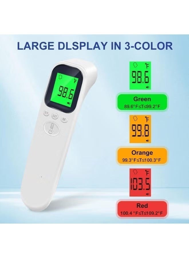 AiQUE Digital Forehead Thermometer - Non Contact Thermometer  For Infants, Children, And Adults, 3-Color Heating Alarm, 2-In-1 Forehead And Object Mode - Image 2