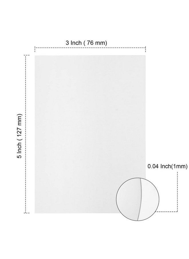 PINGEUI - 50 Sheets 3 X 5 Inch White Chipboard Medium Weight Chipboard Sheets White Cardboard Sheet For Scrapbooking Frames Art Prints Diy Project - Image 1