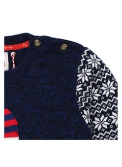 mothercare Mothercare Christmas Jumper Boys Xmas Festive Fairisle Winter Knitted 7-8 Years  - Image 4