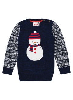 mothercare Mothercare Christmas Jumper Boys Xmas Festive Fairisle Winter Knitted 7-8 Years  - Image 2