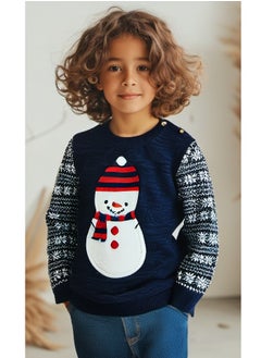mothercare Mothercare Christmas Jumper Boys Xmas Festive Fairisle Winter Knitted 7-8 Years  - Image 1