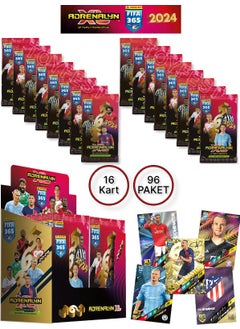 Toyfest Panini Adrenalyn Fifa 365 - 2024 Official Trading Card Football Cards Label (16 Pack)  - Image 1