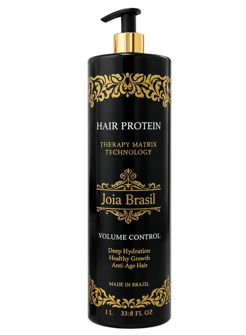 Joia Brasil Hair Protein Therapy Matrix Technology for Volume Control & Deep Hydration (Made in Brazil) - 1L