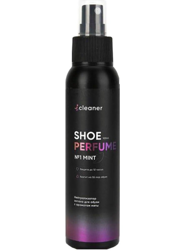 Icleaner Shoe Perfume No 1 Mint Odor Neutralizer For Shoes With Mint Scent 100ML - Image 1