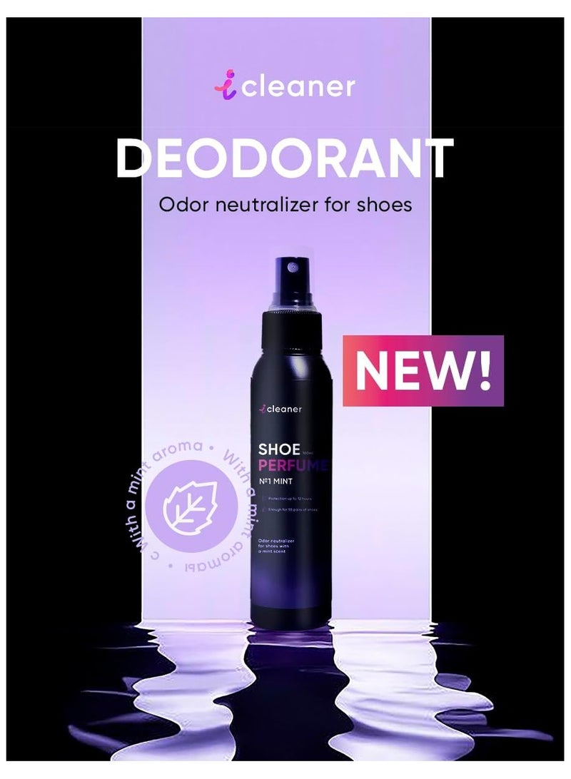 Icleaner Shoe Perfume No 1 Mint Odor Neutralizer For Shoes With Mint Scent 100ML - Image 5