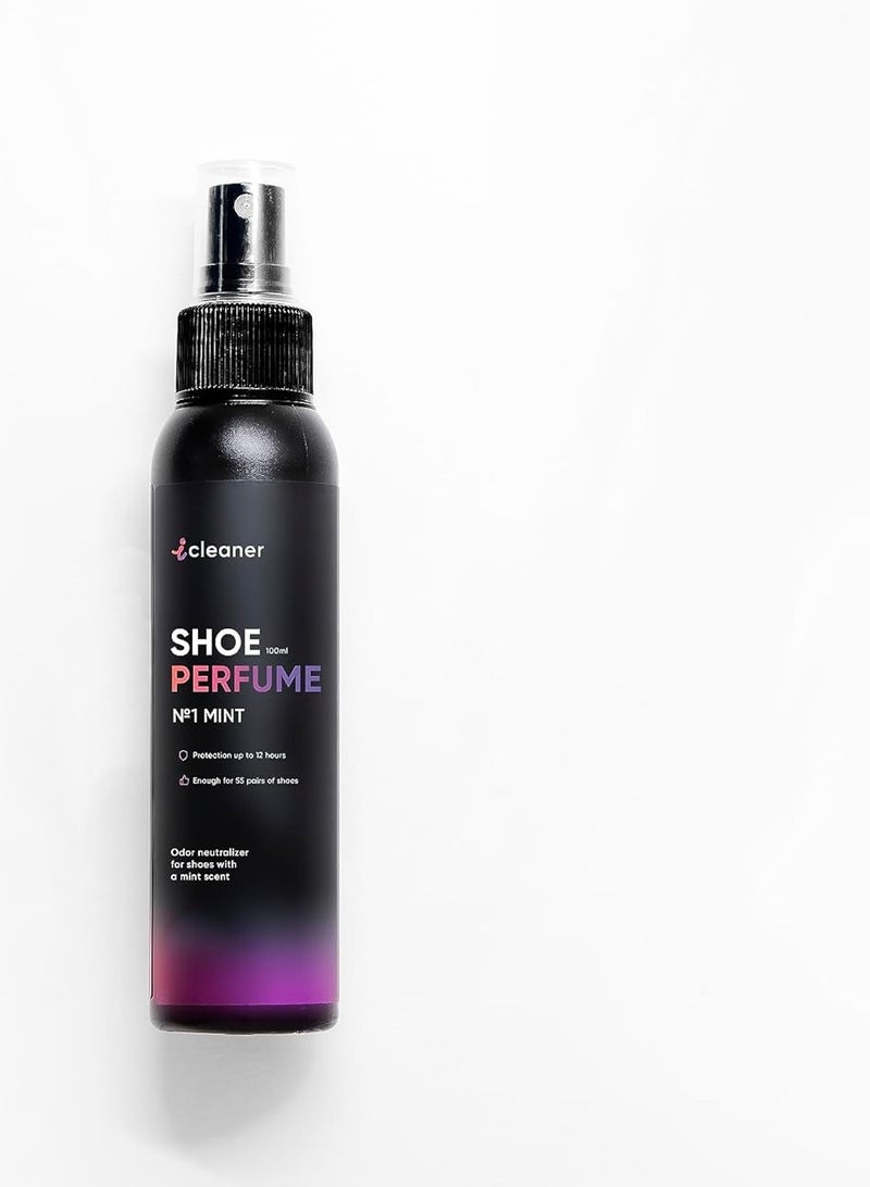 Icleaner Shoe Perfume No 1 Mint Odor Neutralizer For Shoes With Mint Scent 100ML - Image 4
