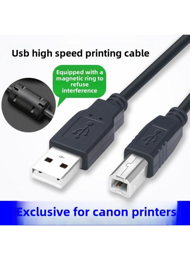 Applicable To Canon CanonMG2580S/TS3380 Printing, Copying And Scanning All-in-one Machine Connected To The Computer Data Cable-Color:Black Usb Printing Cable-1.5m  - Image 1