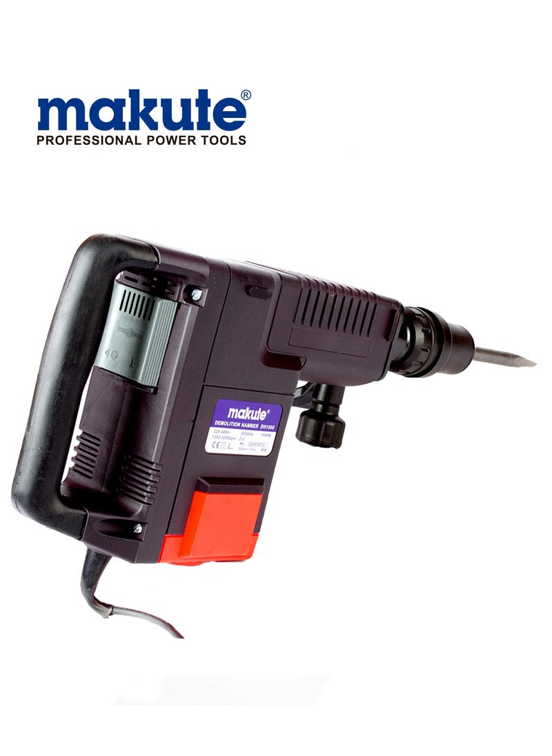 makute Breaker Hammer Drill 1500w,Strength: 1200-2250 pbm  - Image 3