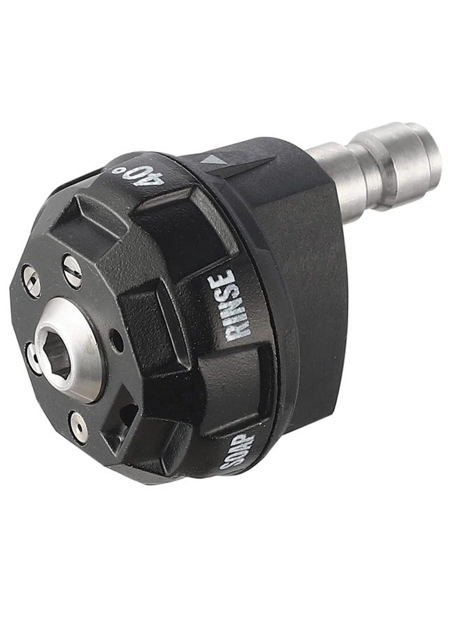 Y&D Pressure Washer Spray Nozzle, 6-in-1 Quick Change over and Adjustable, 1/4in Plug Connect Tips MAX 4000PSI for  - Image 1