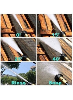 Y&D Pressure Washer Spray Nozzle, 6-in-1 Quick Change over and Adjustable, 1/4in Plug Connect Tips MAX 4000PSI for  - Image 4