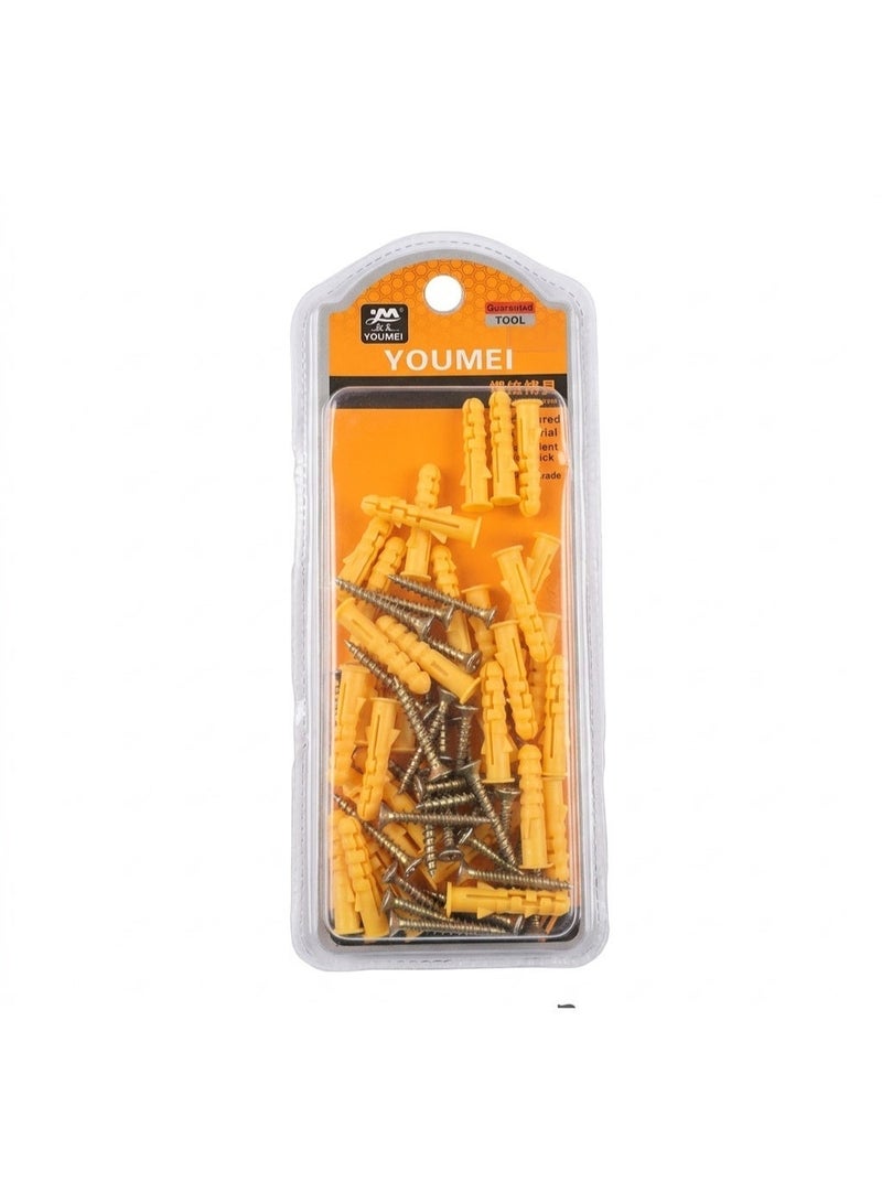 4 x DIY Home Repair Combo Pack: 3x Youmei 8x40mm Expansion Screw Sets (Wall Plugs) + 1x MTX Double-Ended Combined Screwdriver (PH2 & SL6) - Image 3