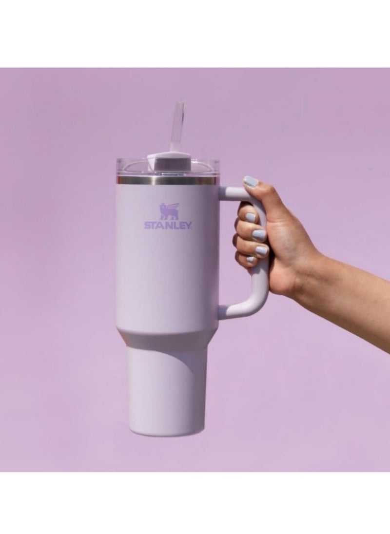 Stanley - Stainless Steel Vacuum Insulated Tumbler with Lid and Straw for Water, Iced Tea or Coffee, Smoothie and More, Orchid，(Packaging May Vary) 40 oz - Image 1