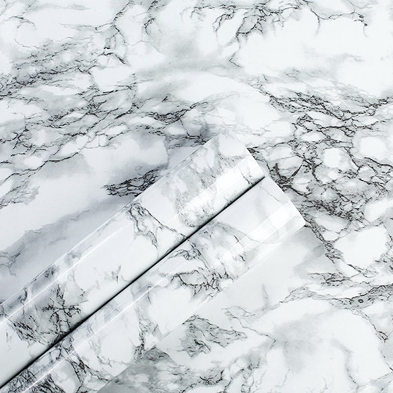 Marble Effect Self Adhesive Vinyl Film Paper Table Door Sticker Sticky for Furniture Kitchen Living Room 45CM X 10M - Image 3