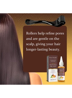 West&Month Batana Oil KIT-  100% Natural Batana Oil Organic With Micro-Needle Roller ,Hair Growth For Men & Women, Enhances Hair & Skin Radiance  - Image 4