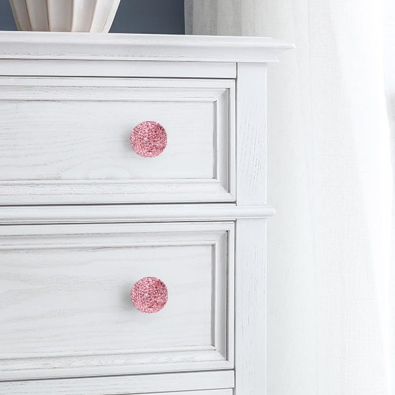 Pink Stainless Steel Round Drawer Knob and Pull Handle Single Hole Cabinet Hardware - Image 5