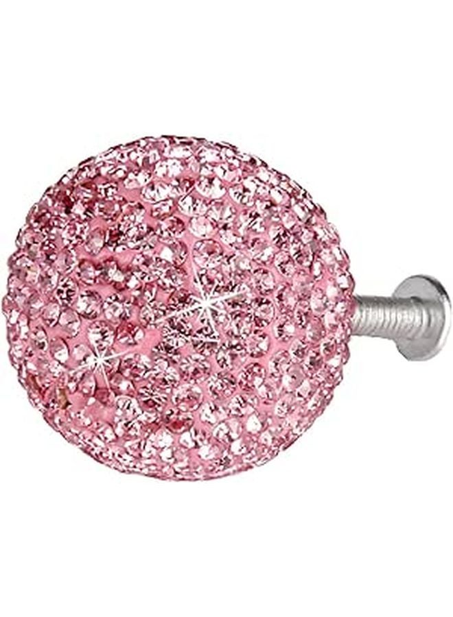 Pink Stainless Steel Round Drawer Knob and Pull Handle Single Hole Cabinet Hardware - Image 1