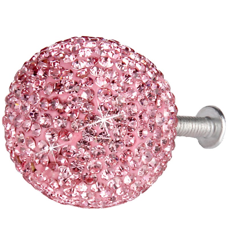 Pink Stainless Steel Round Drawer Knob and Pull Handle Single Hole Cabinet Hardware - Image 2