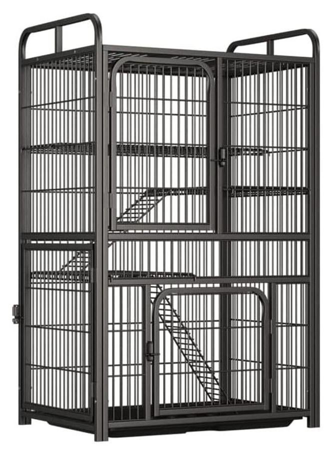 KLNAMAEAAN Stackable Heavy Duty Luxury Foldable Pet Cage with Wheels and Door - Image 1