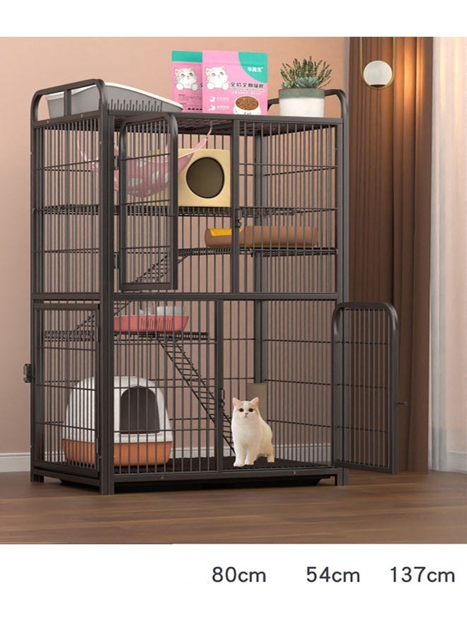 KLNAMAEAAN - Stackable Heavy Duty Luxury Foldable Pet Cage with Wheels and Door - Image 1
