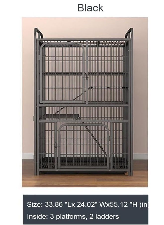 KLNAMAEAAN - Stackable Heavy Duty Luxury Foldable Pet Cage with Wheels and Door - Image 1