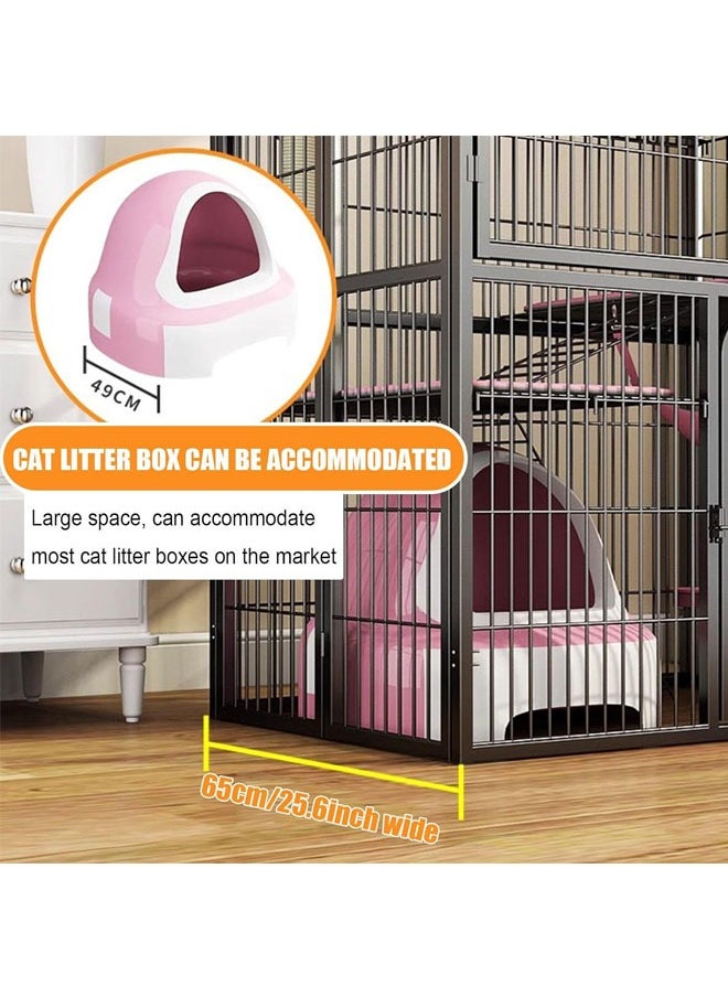 KLNAMAEAAN - Stackable Heavy Duty Luxury Foldable Pet Cage with Wheels and Door - Image 1