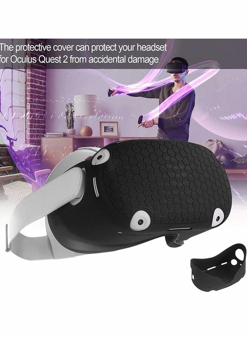 Y&D - VR Case Front Protector Silicone Anti-Slip Anti-Scratch Anti-Dust Shockproof for Quest 2 - Image 1