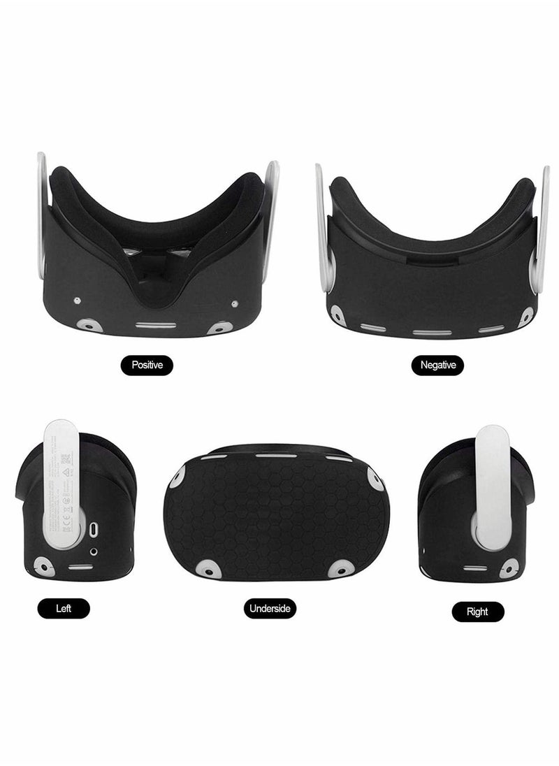 Y&D - VR Case Front Protector Silicone Anti-Slip Anti-Scratch Anti-Dust Shockproof for Quest 2 - Image 1